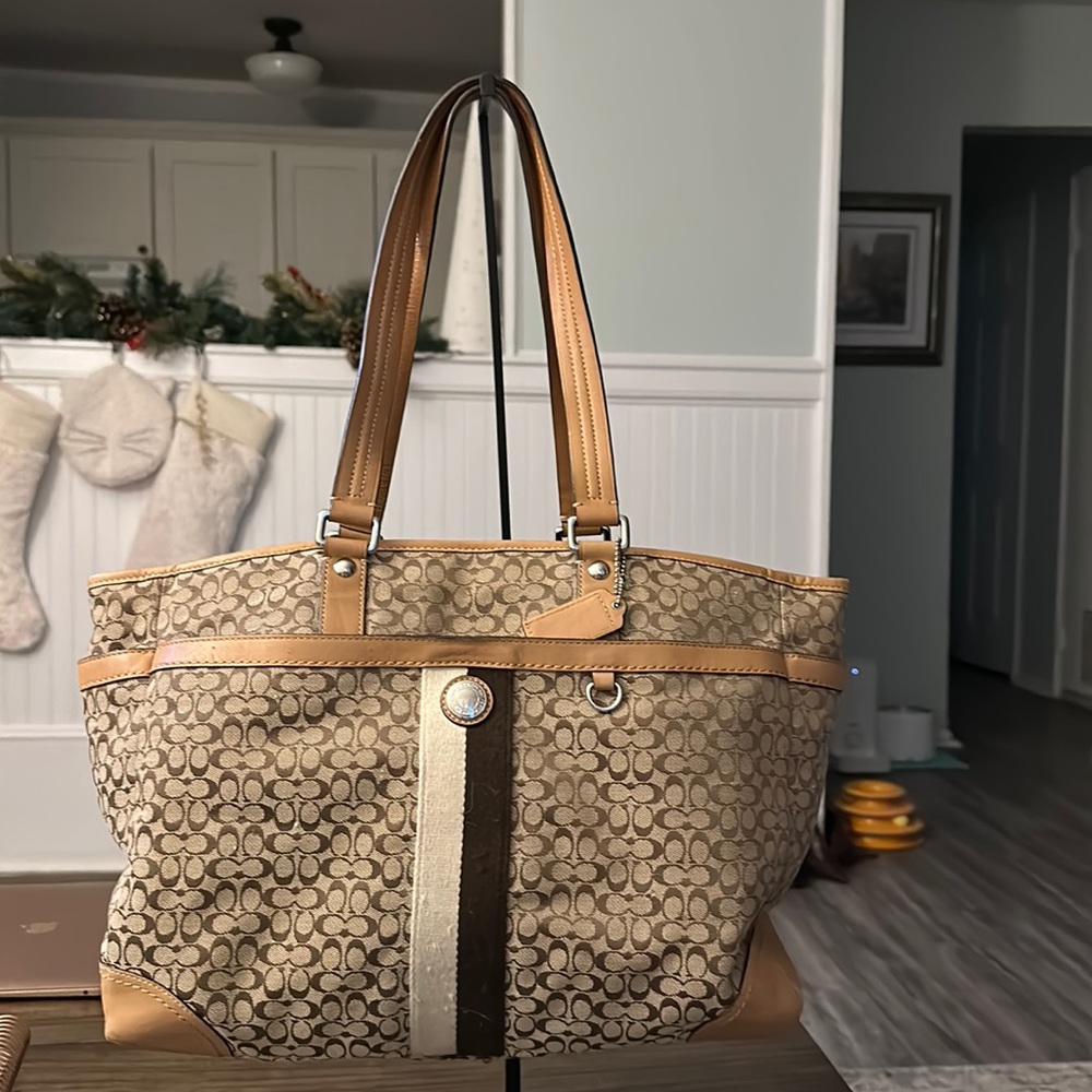 Coach Signature Canvas Baby Bag